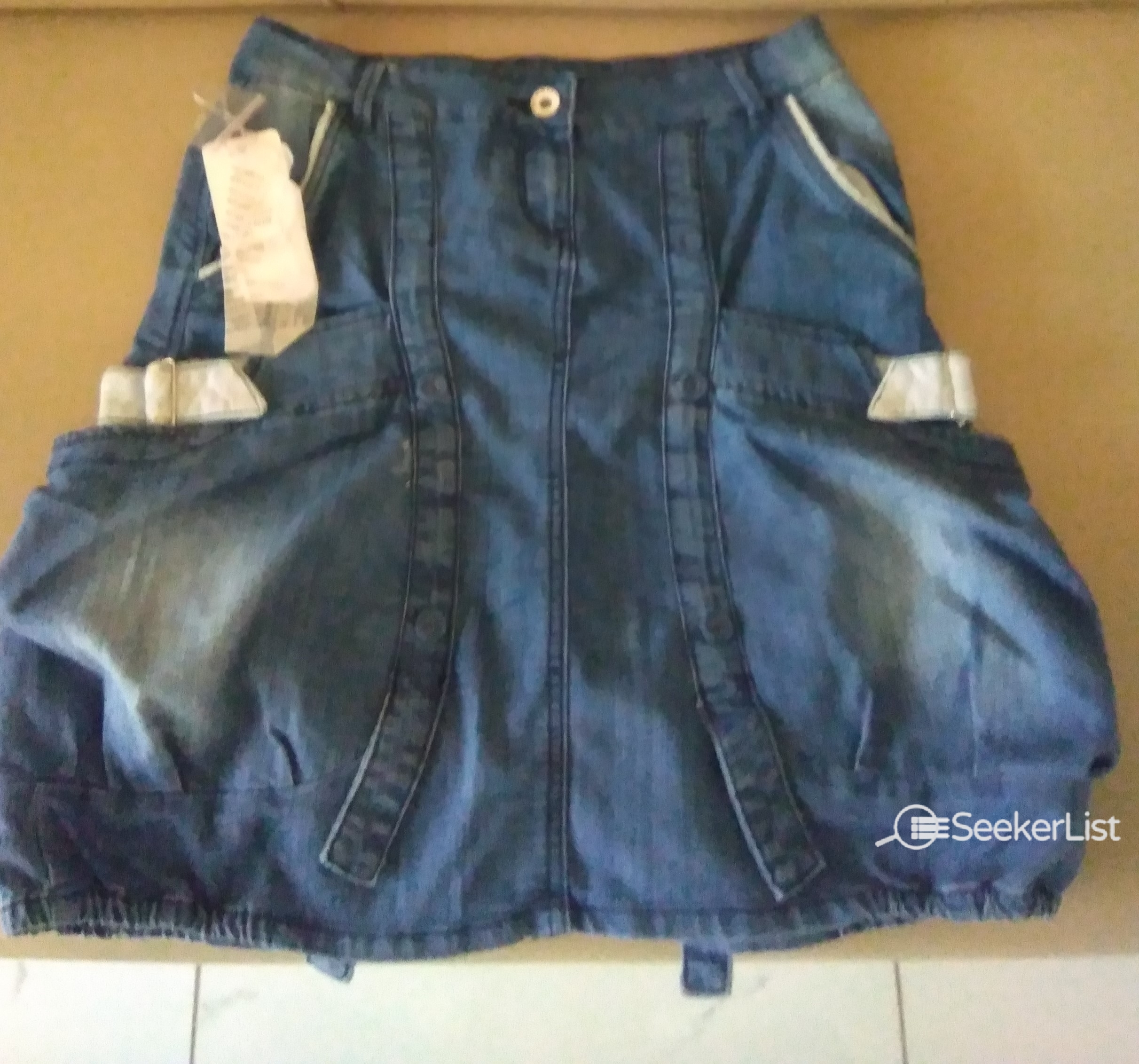 Faded Jeans Skirt
